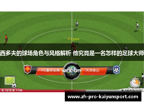 西多夫的球场角色与风格解析 他究竟是一名怎样的足球大师