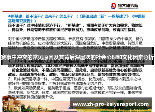 赛事中冲突的常见原因及其背后深层次的社会心理和文化因素分析